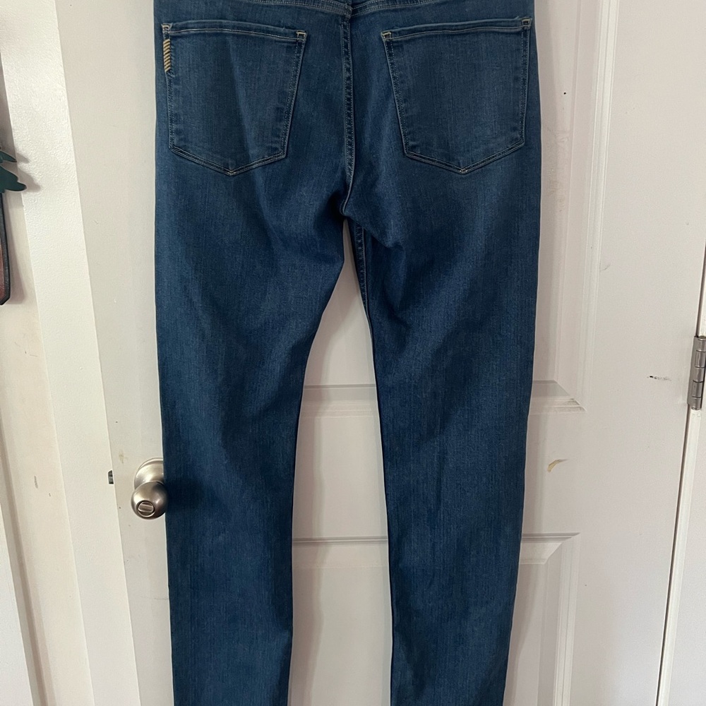 PAIGE Dark Blue Straight Jeans